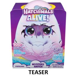 Hatchimals Alive Mystery Hatch Pufficorn, ou interactiv cu lumini si sunete