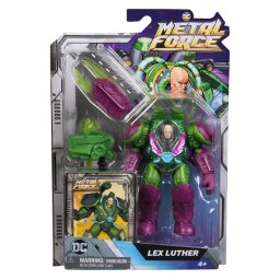 Figurina Lex Luthor DC Metal Force 10 cm cu armura si accesorii