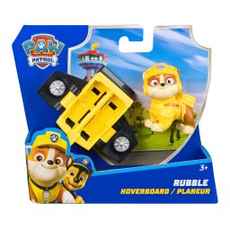 Patrula Catelusilor Action Pups Rubble cu hoverboard si figurina 5 cm