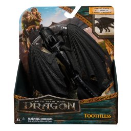 Figurina Dragon Toothless 20 cm cu aripi mobile, How to Train Your Dragon