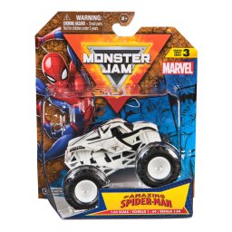 Camion Monster Jam Marvel Amazing Spider-Man rosu, scara 1:64