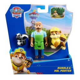 Set 3 figurine Patrula Catelusilor cu Rubble si Mr. Porter, 3+ ani