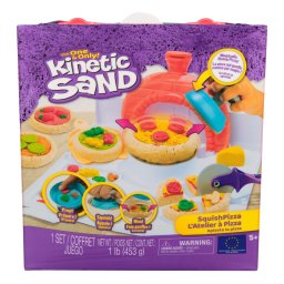 Kinetic Sand Atelier Pizza 453 g, set creativ cu nisip modelabil