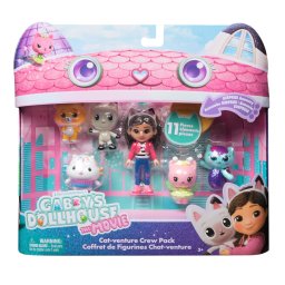 Set figurine Gabby’s Dollhouse Filmul, Echipa Cat-Venture, 11 piese