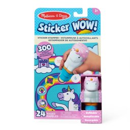 Set autocolante cu stampila reincarcabila Unicorn Melissa & Doug