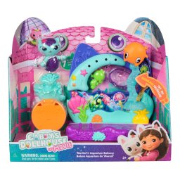 Set Gabby's Dollhouse Filmul cu MerCat, Balcon Acvariu si Accesorii