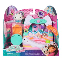 Set Gabby's Dollhouse Filmul, Balconul din dulciuri al pisicii Cakey