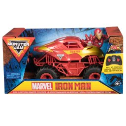 Camion Monster Jam Marvel Iron Man cu telecomanda, scara 1:24