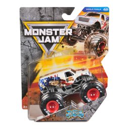 Masinuta Monster Jam Jester metalica, scara 1:64, cu detalii autentice