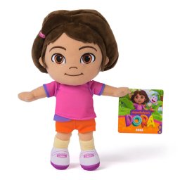 Jucarie de plus Dora 20 cm, moale si colorata pentru copii