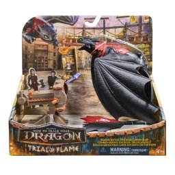Set de joaca Toothless cu tun aprins si batalii arzatoare, 4+
