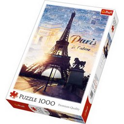 Puzzle Trefl 1000 piese Paris in zori, multicolor, 12+ ani