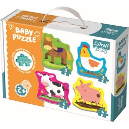 Puzzle Trefl Baby cu animale de la ferma, 18 piese, 2+ ani