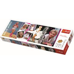 Puzzle panorama Trefl 500 piese, colaj Marilyn Monroe, multicolor