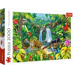 Puzzle Trefl 2000 piese Padurea Tropicala, multicolor, 14+ ani