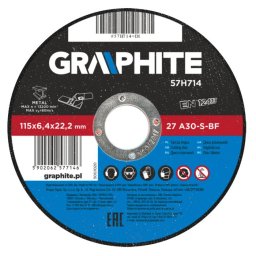 Disc polizare, slefuire metal 115 x 6.4 x 22 mm