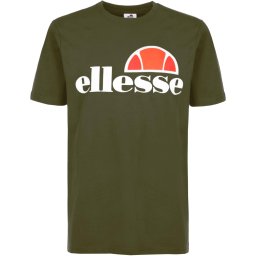 ELLESSE Tricou 'Prado' kaki / portocaliu / roșu pepene / alb