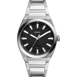 FOSSIL Ceas analogic negru / argintiu