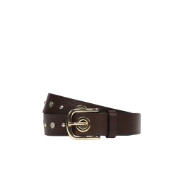 Scalpers Curea 'New Eyelet' ciocolatiu / auriu