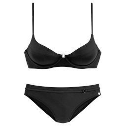 LASCANA Costum de baie două piese negru