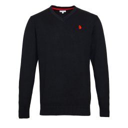 U.S. POLO ASSN. Pulover roșu / negru