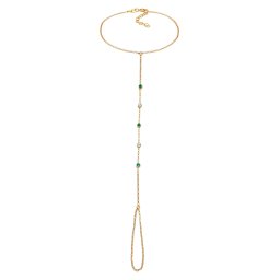 ELLI Brățară turcoaz / auriu / argintiu