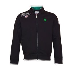 U.S. POLO ASSN. Hanorac verde deschis / negru / alb