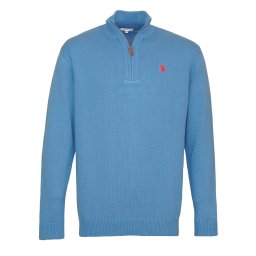 U.S. POLO ASSN. Pulover albastru regal / roșu