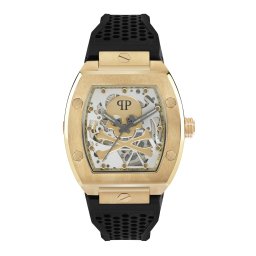 Philipp Plein Ceas analogic 'The $keleton' auriu / negru / argintiu