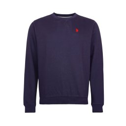 U.S. POLO ASSN. Pulover albastru marin / sângeriu