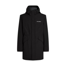 Karl Lagerfeld Parka de primăvară-toamnă negru / alb