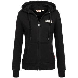 LONSDALE Hanorac 'CALDER VALE' negru / alb