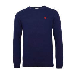 U.S. POLO ASSN. Pulover albastru închis / roșu