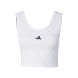 ADIDAS SPORTSWEAR Sport top 'Essentials' negru / alb