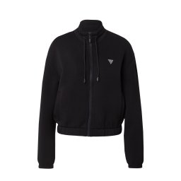 GUESS Hanorac sport 'Cecilia' negru / argintiu