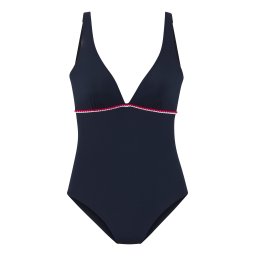 s.Oliver Costum de baie întreg albastru marin / roșu / alb