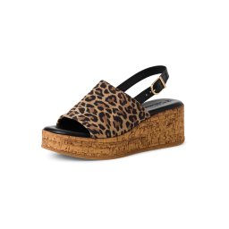 Tamaris Sandale ombră / maro cappuccino / negru