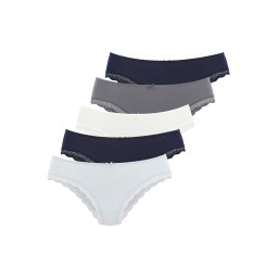 LASCANA Slip bleumarin / albastru pastel / gri / alb