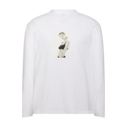 Calvin Klein Tricou 'CLASSIC KATE' gri deschis / negru / alb