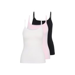 Only Petite Top 'ONLLOVE' roz / negru / alb