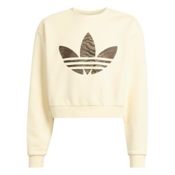 ADIDAS ORIGINALS Bluză de molton 'LOOSE BOXY' maro / brocart / alb murdar