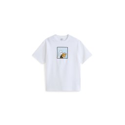 VANS Tricou albastru deschis / maro / negru / alb