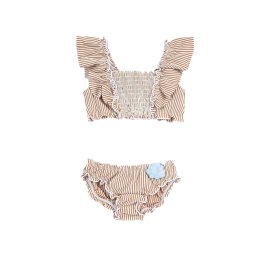 Chicco Costum de baie două piese bej deschis / bej închis / albastru