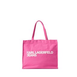KARL LAGERFELD JEANS Plase de cumpărături roz / alb