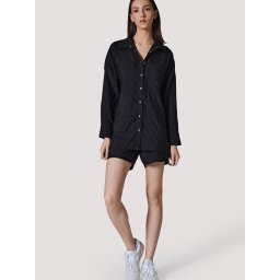 4TAILORS Bluză 'Urban Dweller' negru