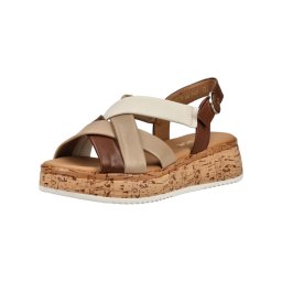 GABOR Sandale maro coniac / brocart / maro cappuccino