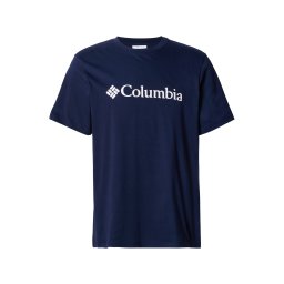 COLUMBIA Tricou 'CSC' bleumarin / alb