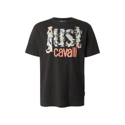Just Cavalli Tricou albastru deschis / verde deschis / portocaliu / negru