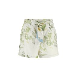 GUESS Pantaloni 'KIRSTEN' ecru / albastru deschis / galben miere / verde