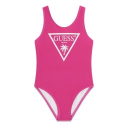 GUESS Costum de baie întreg mov orhidee / alb